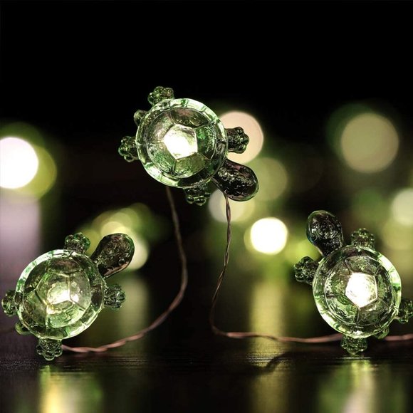 UO 13 Ft 40 LED Green Turtle String Fairy Lights